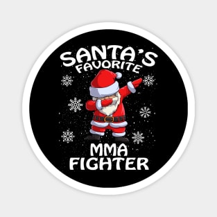 Santas Favorite Mma Fighter Christmas Magnet